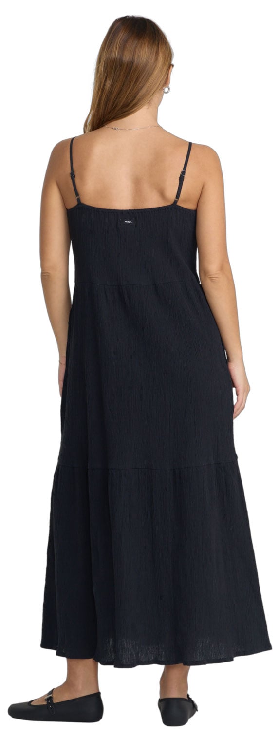 RVCA New Yume Women's Maxi Dress - RVCA Black – back view