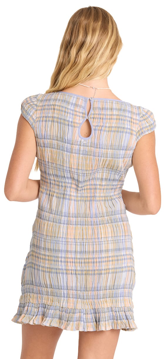 Billabong Bright Side Women's Mini Dress - Twilight Blue – back view