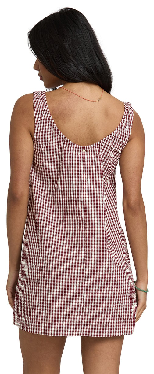 Billabong Sweet As Ever Women's Mini Dress - Red Dahlia – back view