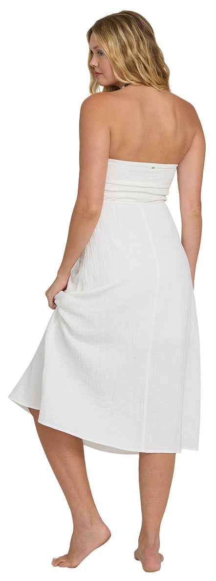 Billabong Into The Sky Women's Midi Dress - Salt Crystal – back view