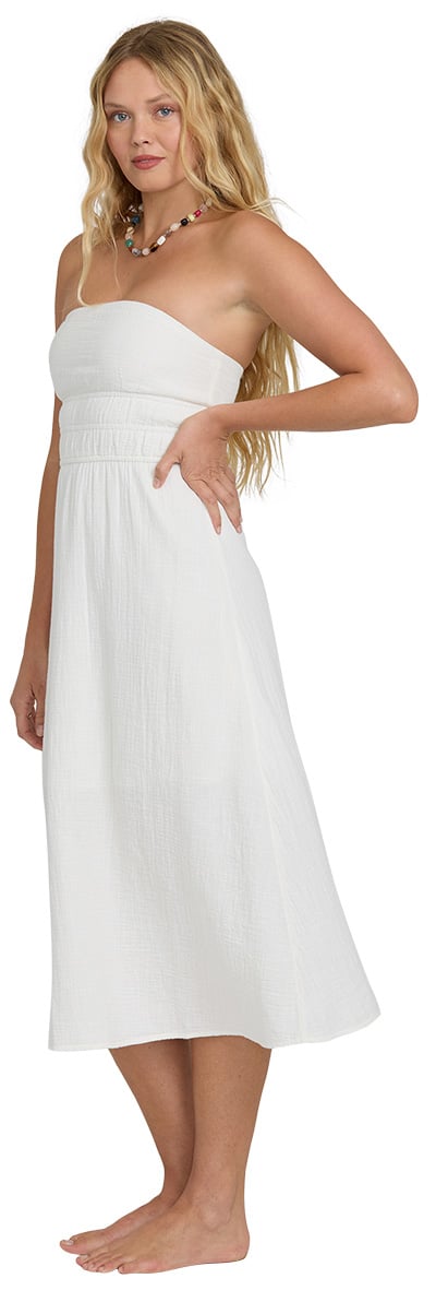 Billabong Into The Sky Women's Midi Dress - Salt Crystal – alternate view 1