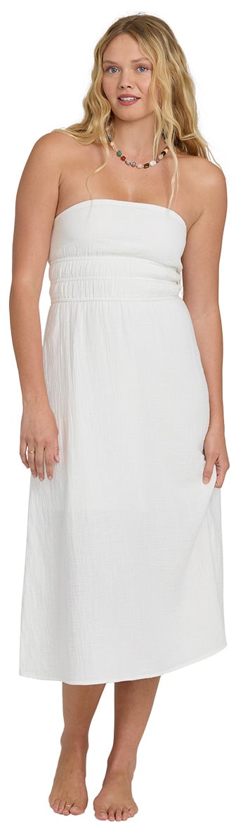 Billabong Into The Sky Women's Midi Dress - Salt Crystal