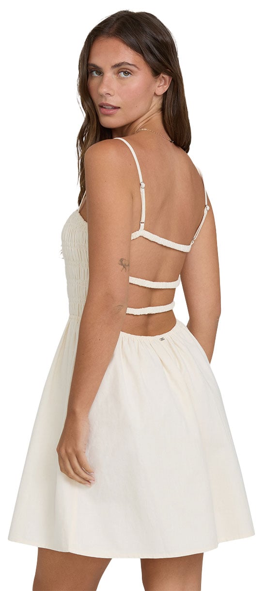 Billabong Suns Out Women's Mini Dress - Whitecap – back view