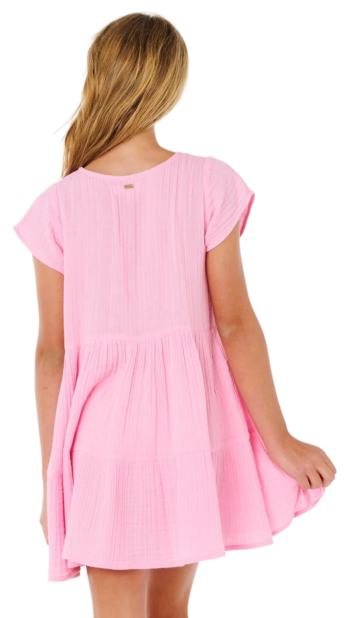 Rip Curl Premium Surf Girl's Dress - Bright Pink – back view