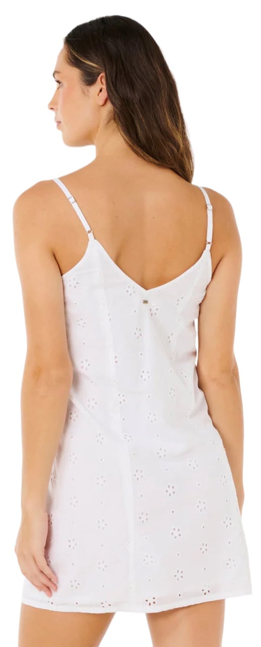 Rip Curl Oasis Broderie Women's Slip Dress - White – back view