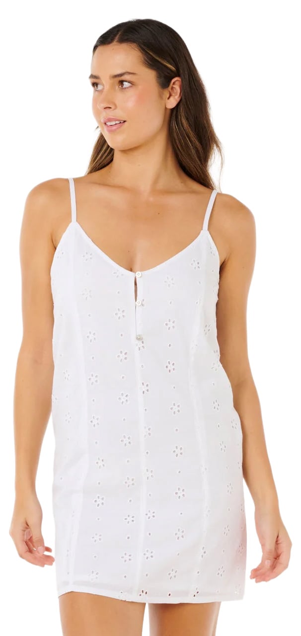 Rip Curl Oasis Broderie Women's Slip Dress - White – alternate view 1