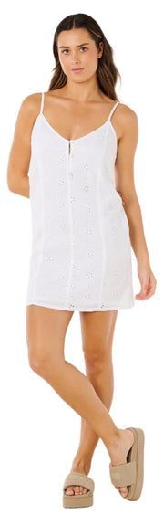 Rip Curl Oasis Broderie Women's Slip Dress - White