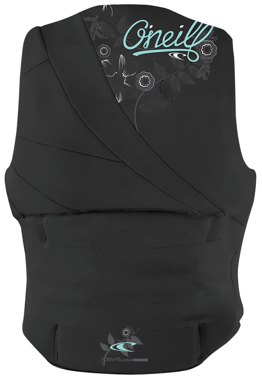 O'Neill Siren USCG Women's Life Vest - Black / Black / Black – back view