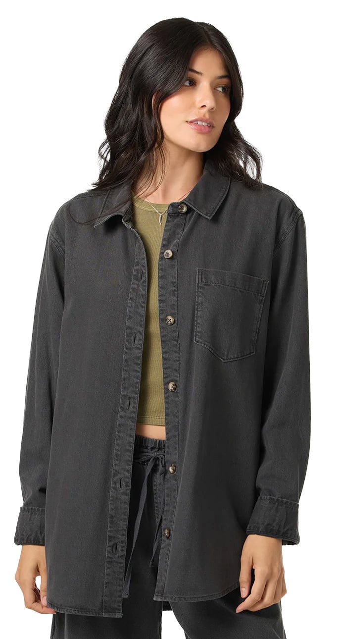 O'Neill Sevie Shacket Women's Jacket - Washed Black