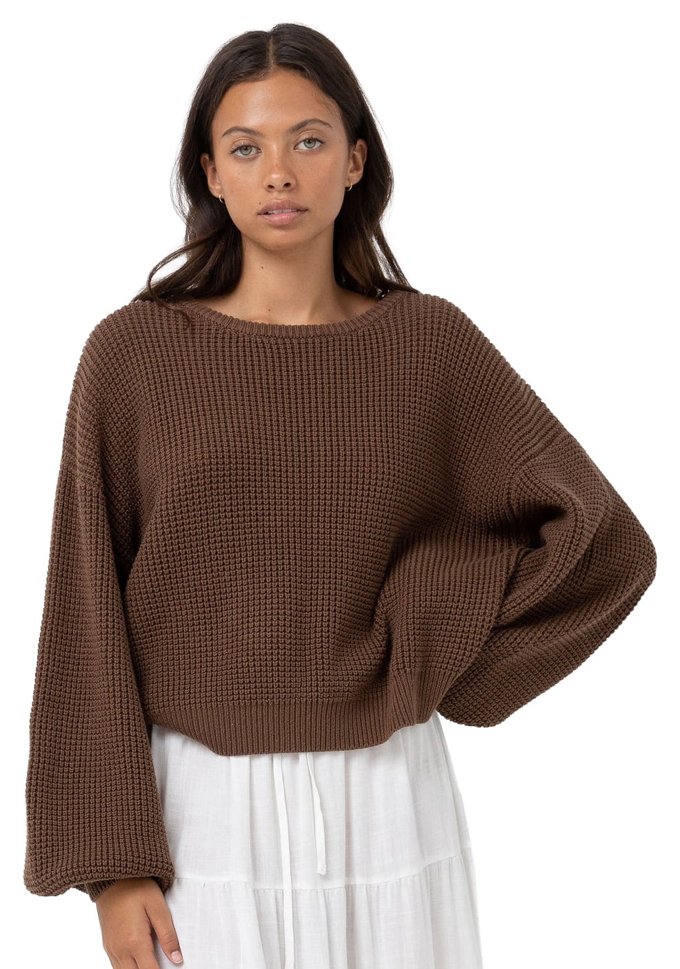 Rhythm Classic Knit Jumper - Chocolate