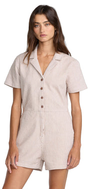 RVCA Labor Dayshift Women's Romper - Cocoa