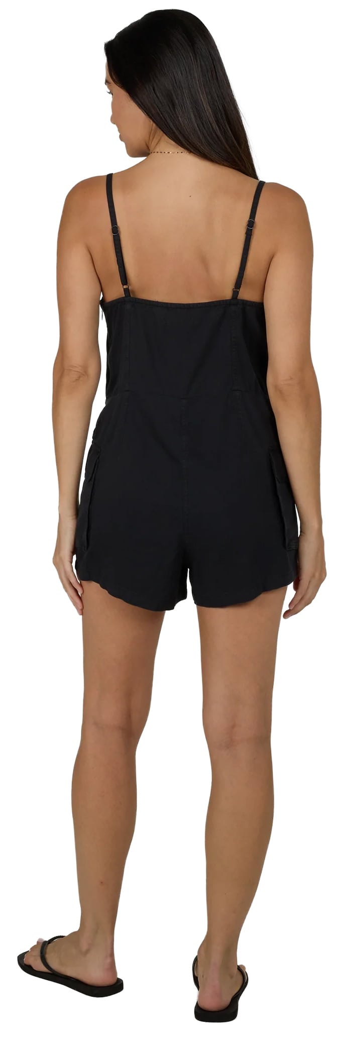 Salty Crew Driftwood Women's Romper - Black – back view