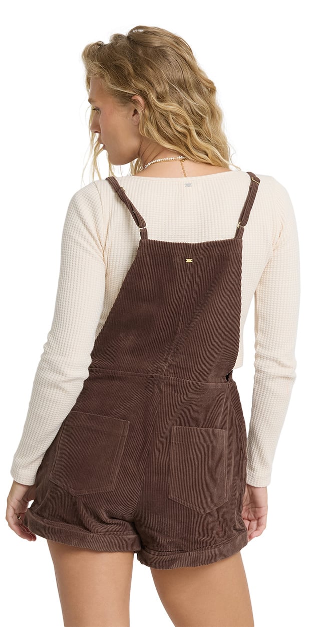 Billabong Wild Pursuit Cord Women's Overall - Teak – back view