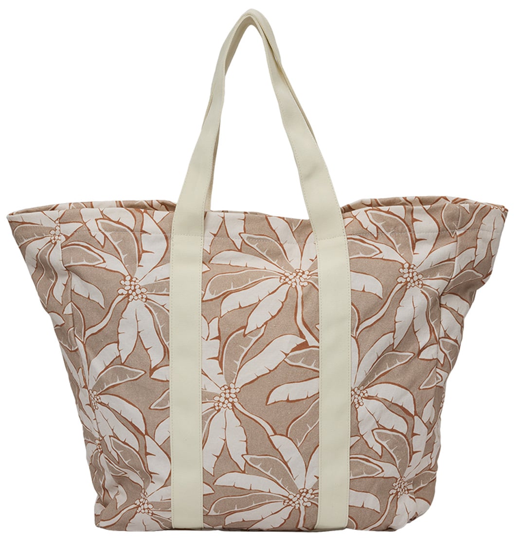Billabong Home Poppins Playa Tote Bag - Stone – back view