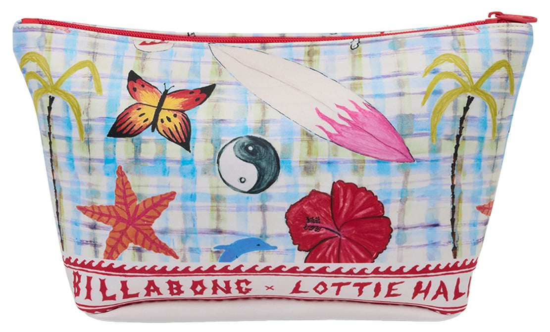 Billabong Lottie Hall Dry Pouch - White Multi – back view