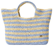 Rip Curl Classic Surf Paper 27L Tote Bag - Handmade Weave, Blue/Natural
