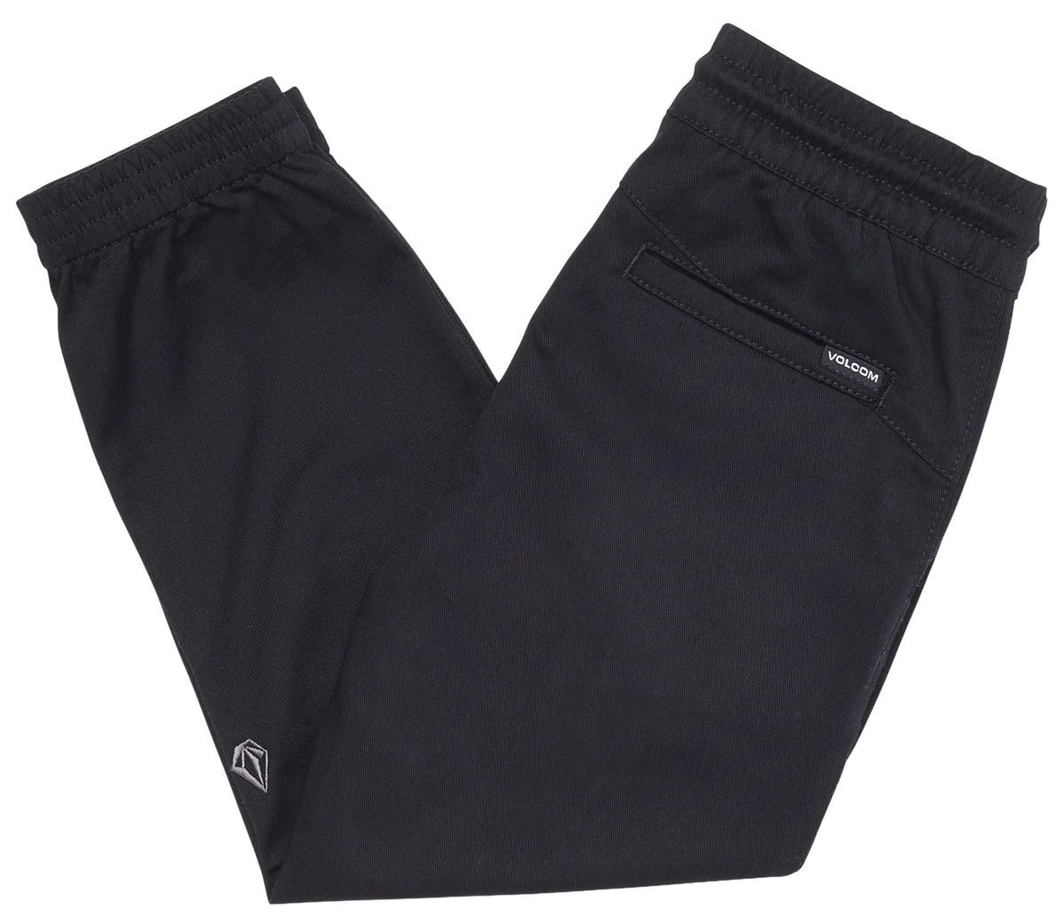 Volcom Frickin Slim Kid's Joggers - Black – alternate view 1
