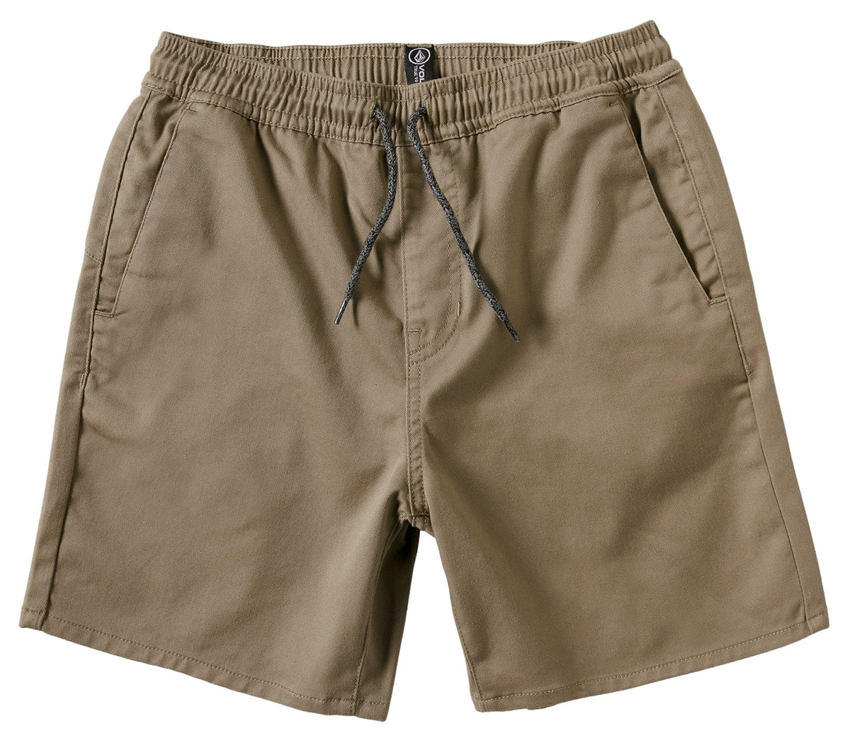 Volcom Frickin Elastic Waist Kid's Shorts - Khaki