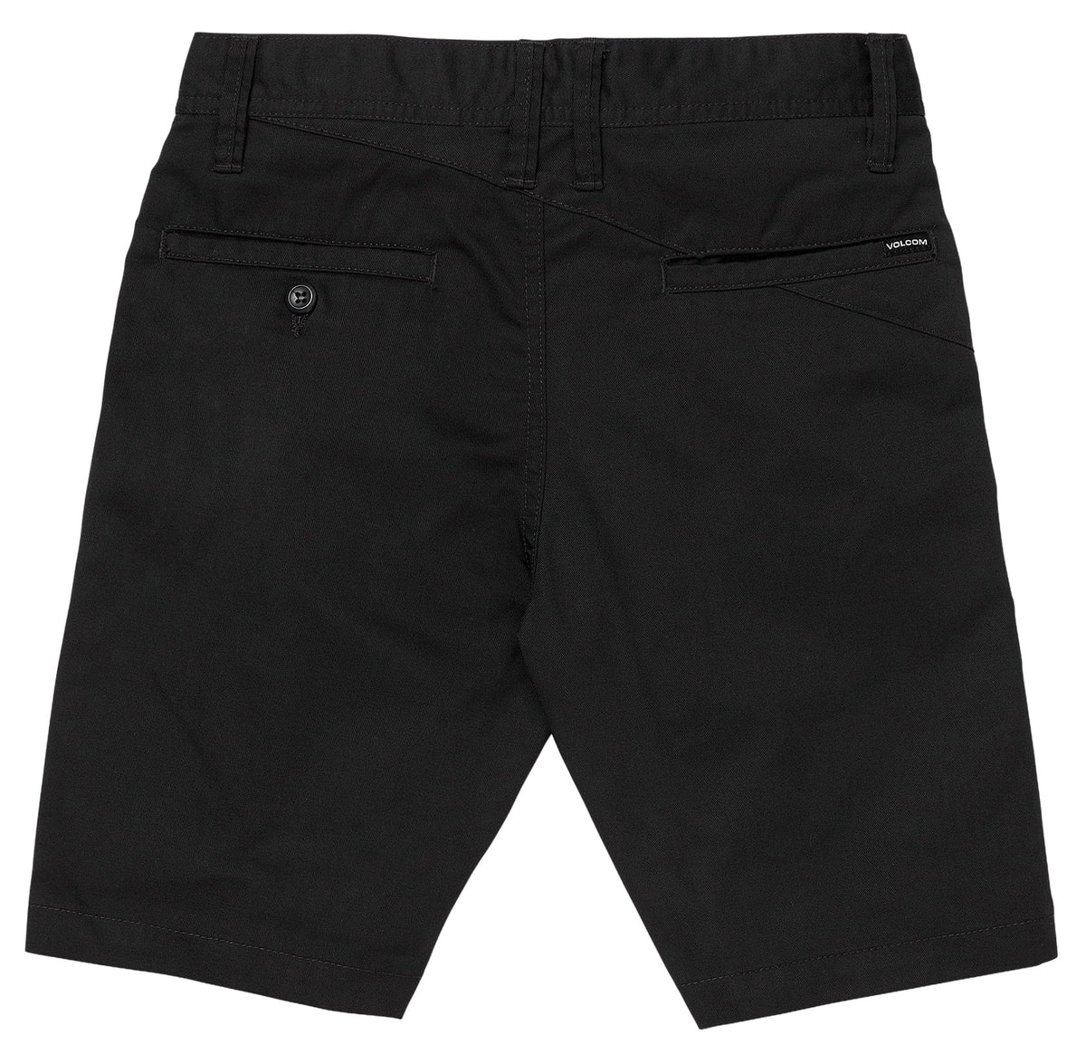 Volcom Frickin Chino 16" Kid's Shorts - Black – back view