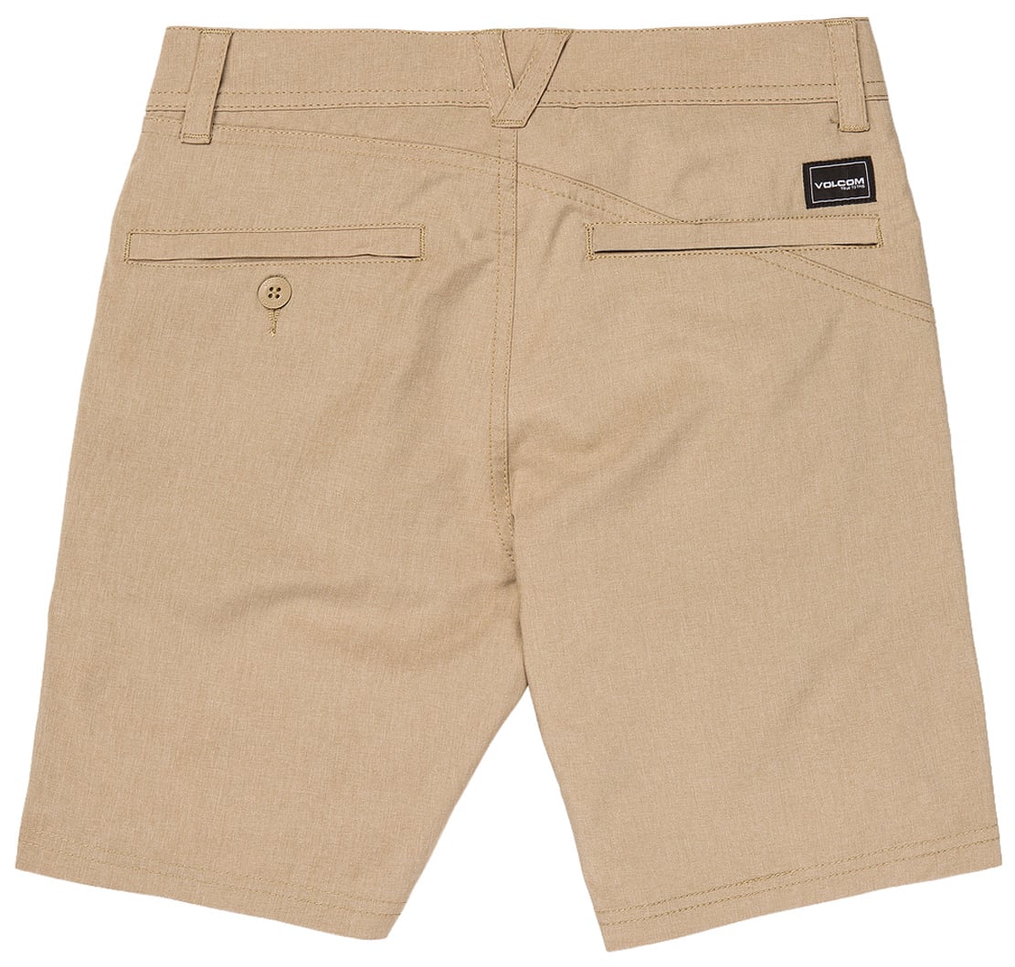 Volcom Frickin Cross Shred Static 16" Kid's Shorts - Khaki – back view