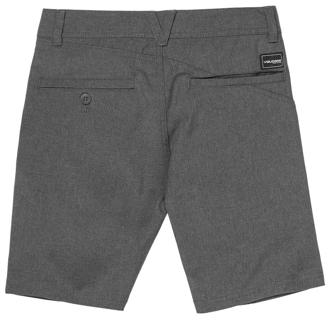 Volcom Frickin Cross Shred Static 16" Kid's Shorts - Charcoal Heather – back view