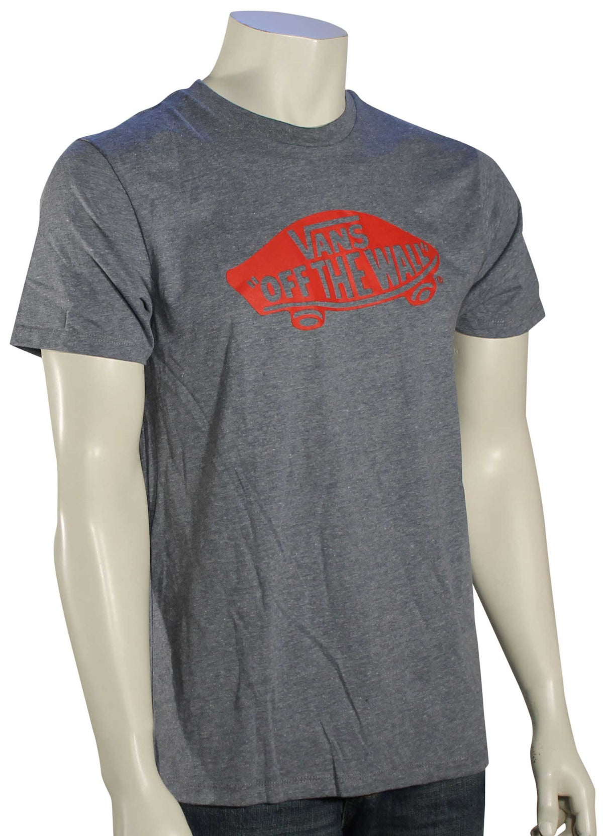 Vans OTW T-Shirt - Heather Grey / Redrum, front view
