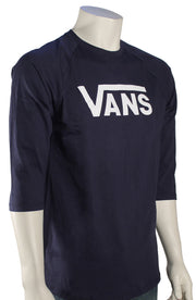 Vans Classic Raglan T-Shirt - Dress Blues / White