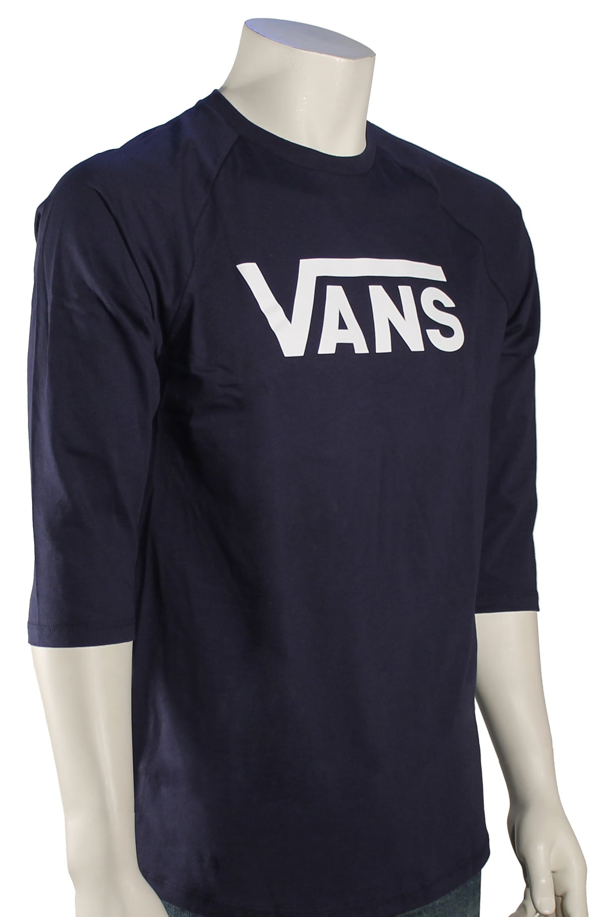 Vans Classic Raglan T-Shirt - Dress Blues / White