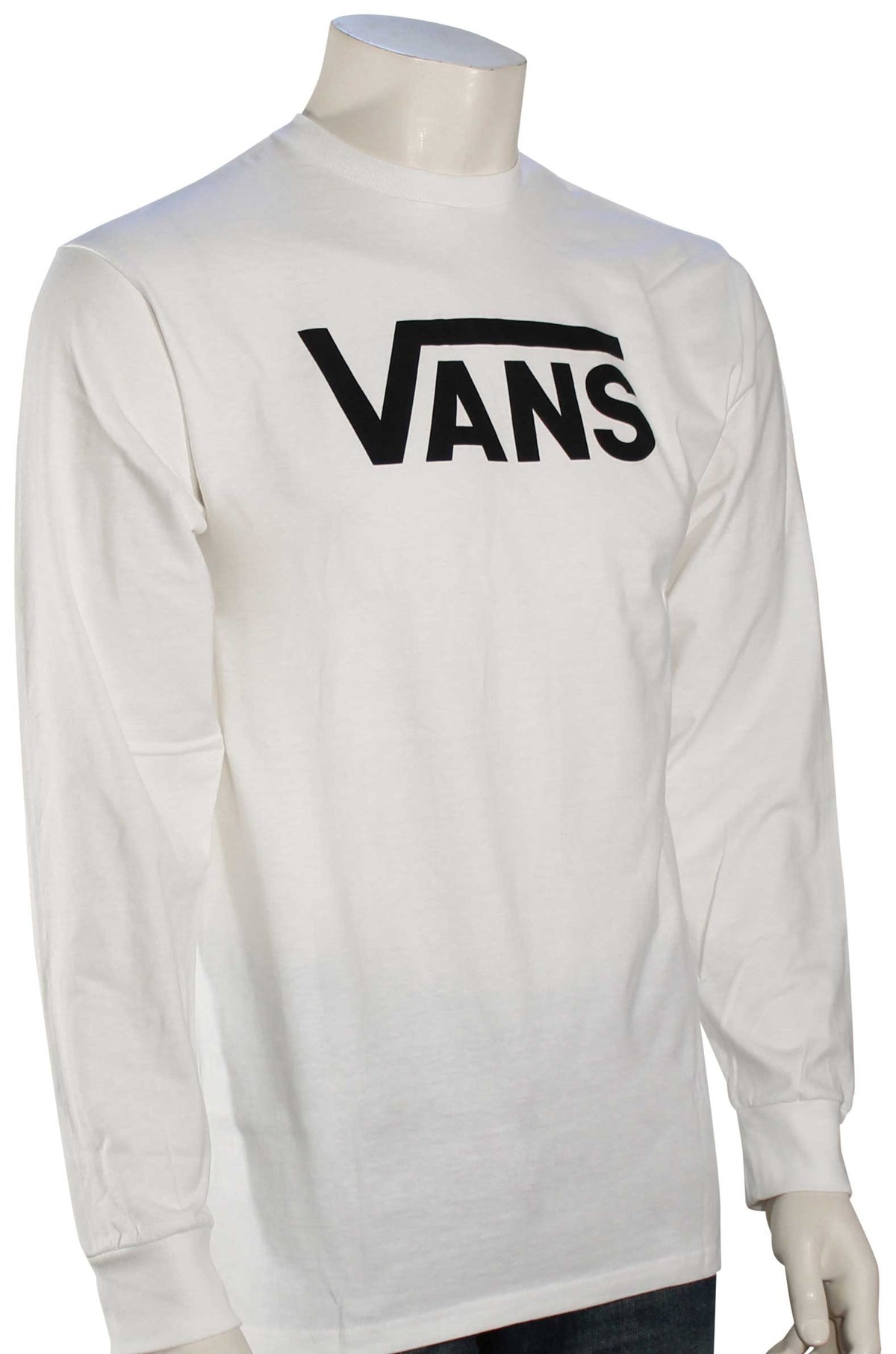 Vans Classic LS T-Shirt - White / Black - XL