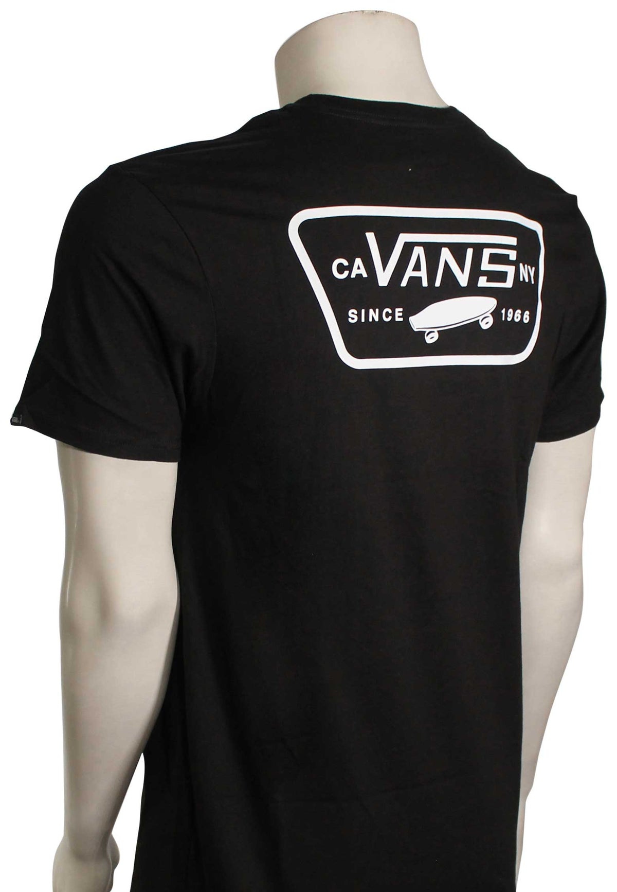 Vans Full Back Patch T-Shirt - Black / White – back view