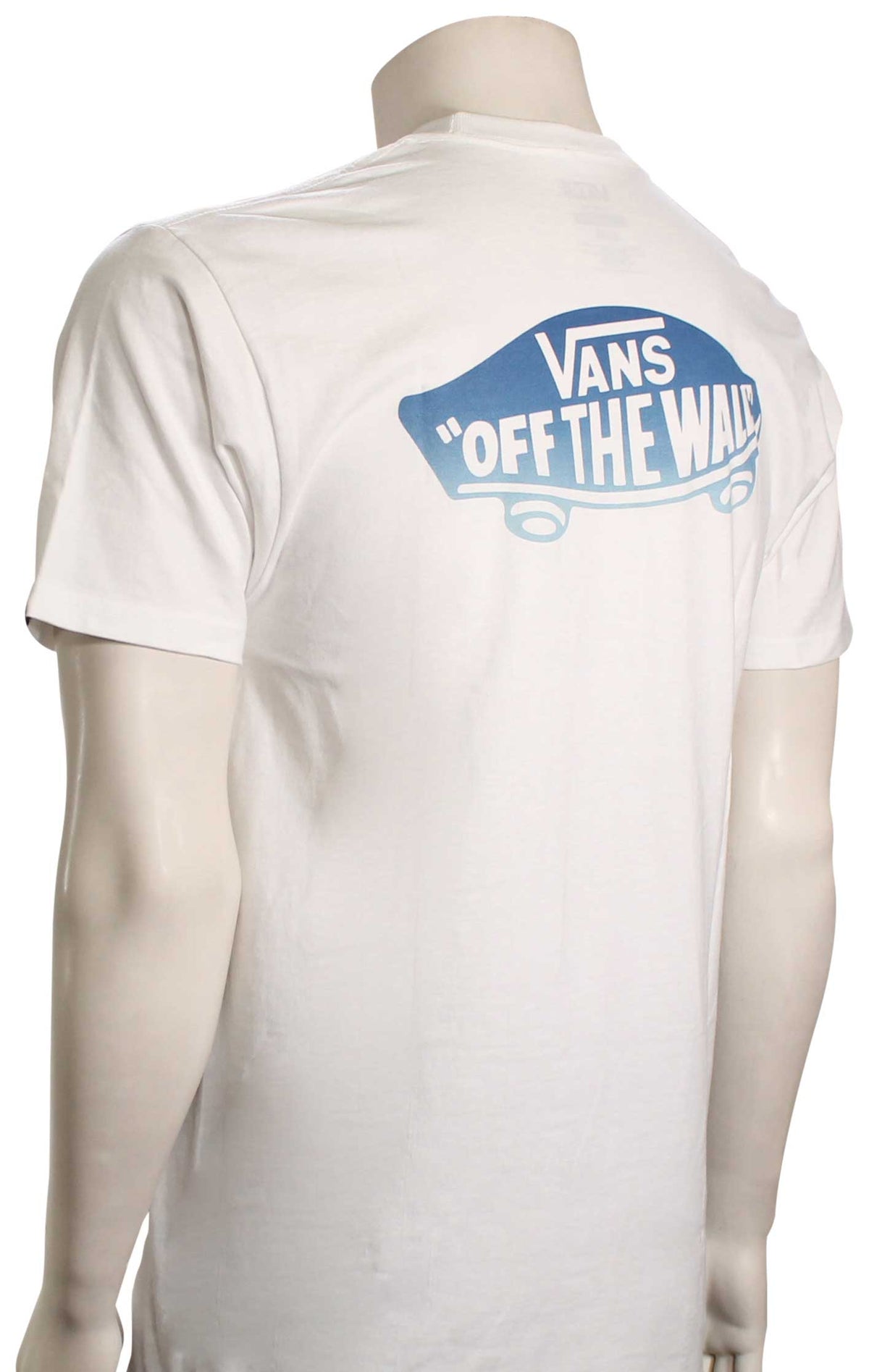 Vans Off The Wall Classic Pocket T-Shirt - White / White / Navy – back view