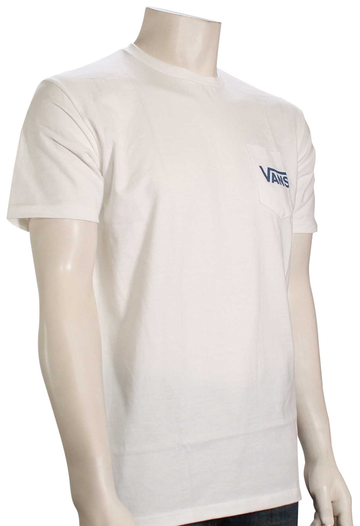 Vans Off The Wall Classic Pocket T-Shirt - White / White / Navy