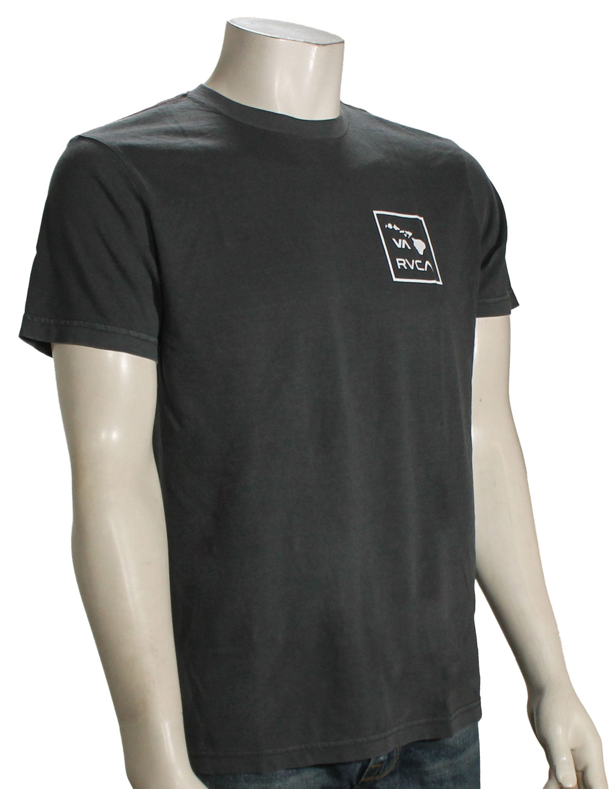 RVCA VA All The Way Spray Palm T-Shirt - Pirate Black