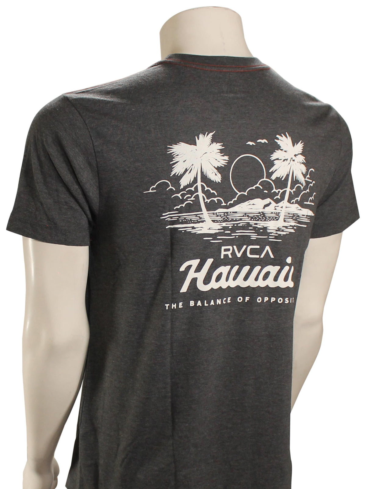 RVCA Island Time SS T-Shirt - Black – back view