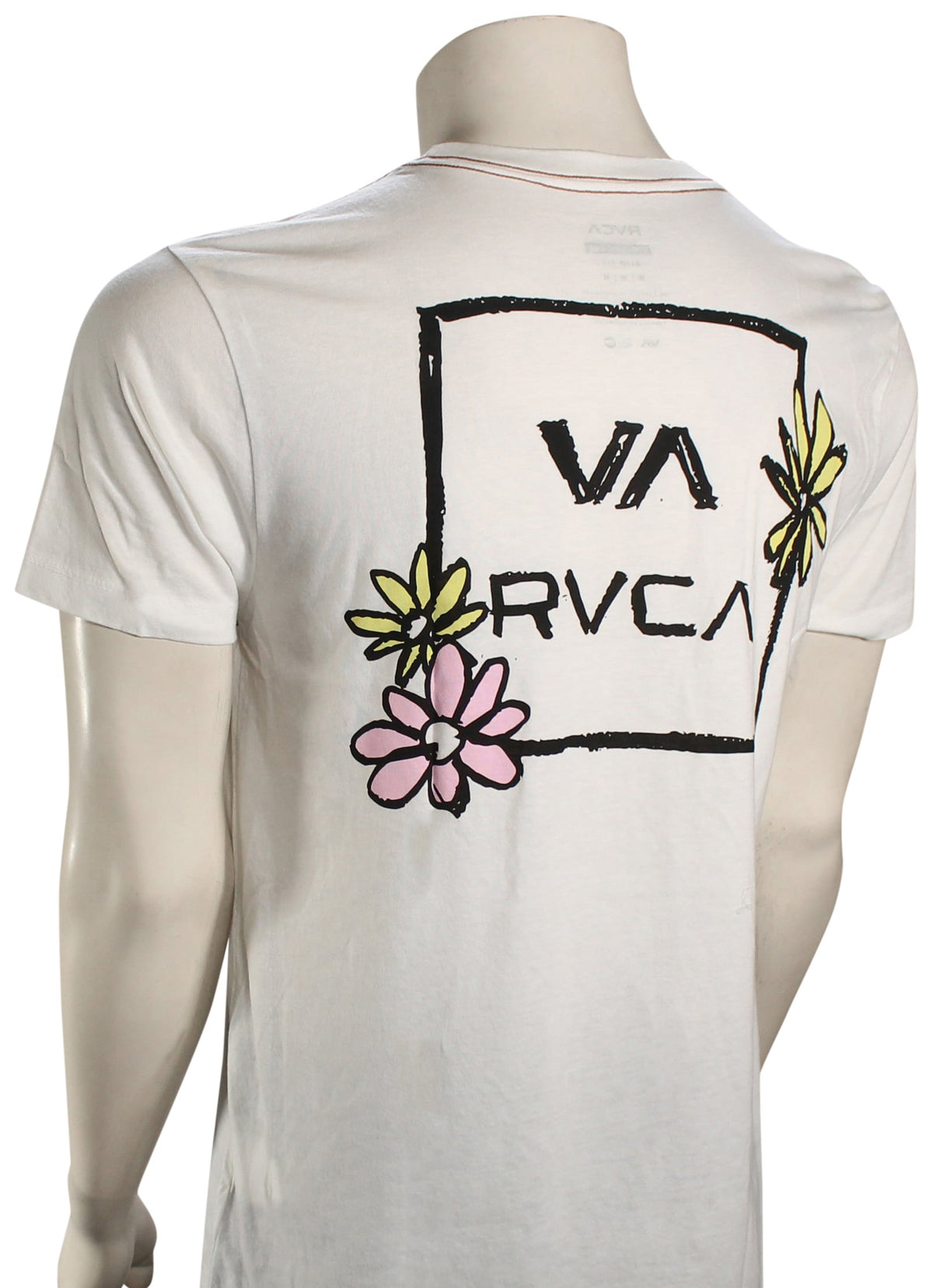 RVCA VA All The Way SS T-Shirt - Antique White – back view