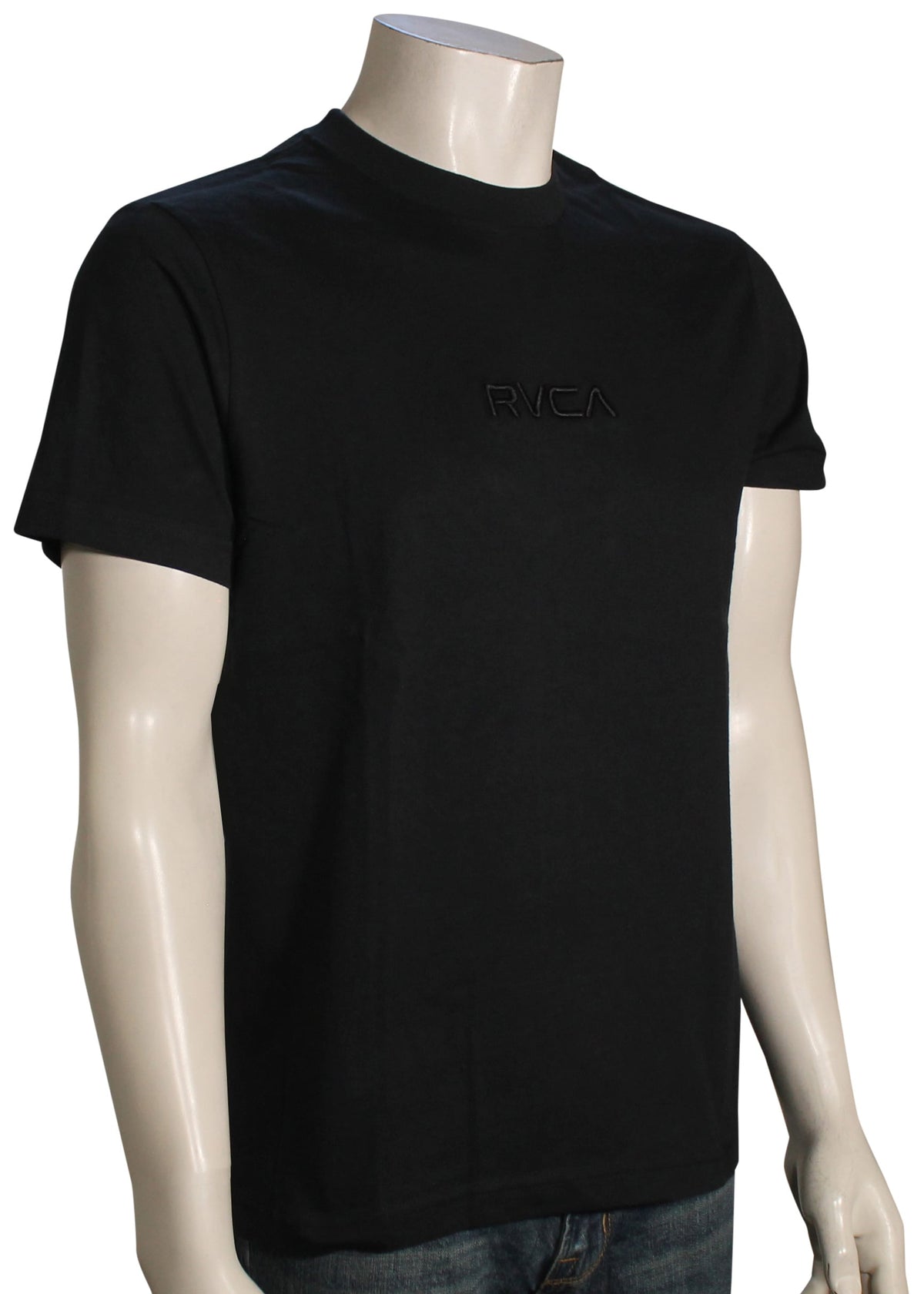 RVCA Small RVCA Embroidery SS T-Shirt - Black