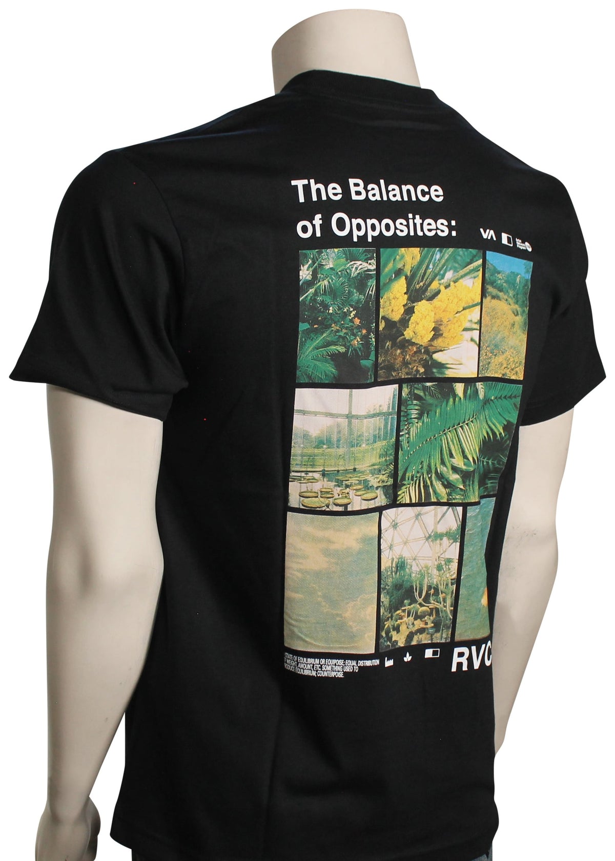 RVCA Textbook SS T-Shirt - Black – back view