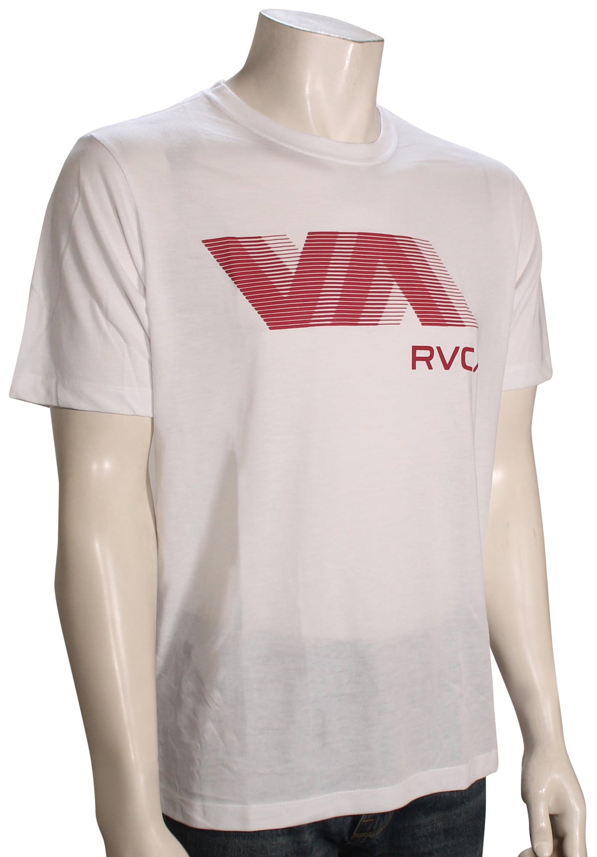 RVCA VA Blur Performance SS T-Shirt - White / Red