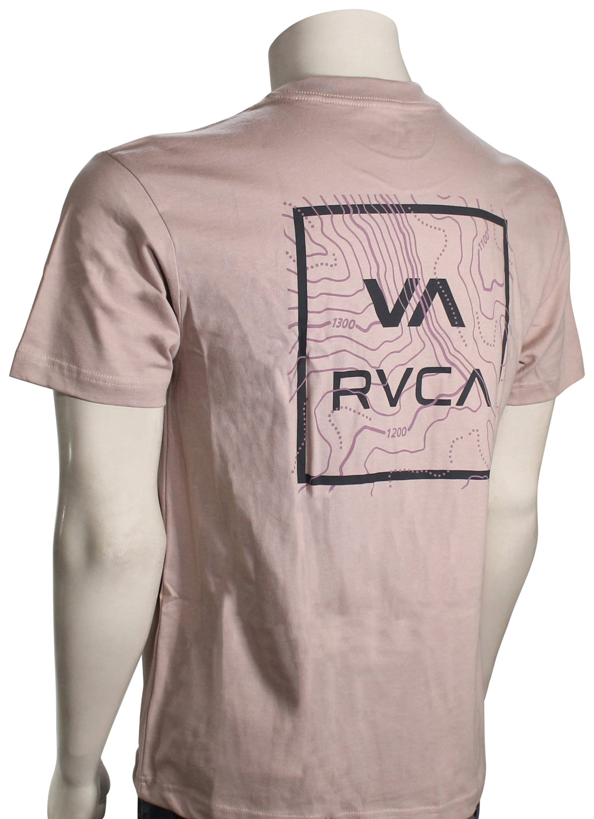RVCA Topo Two SS T-Shirt - Pale Mauve – back view