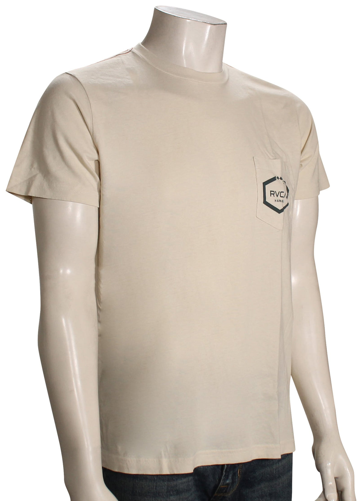 RVCA Island Hex Pocket SS T-Shirt - Ceramic