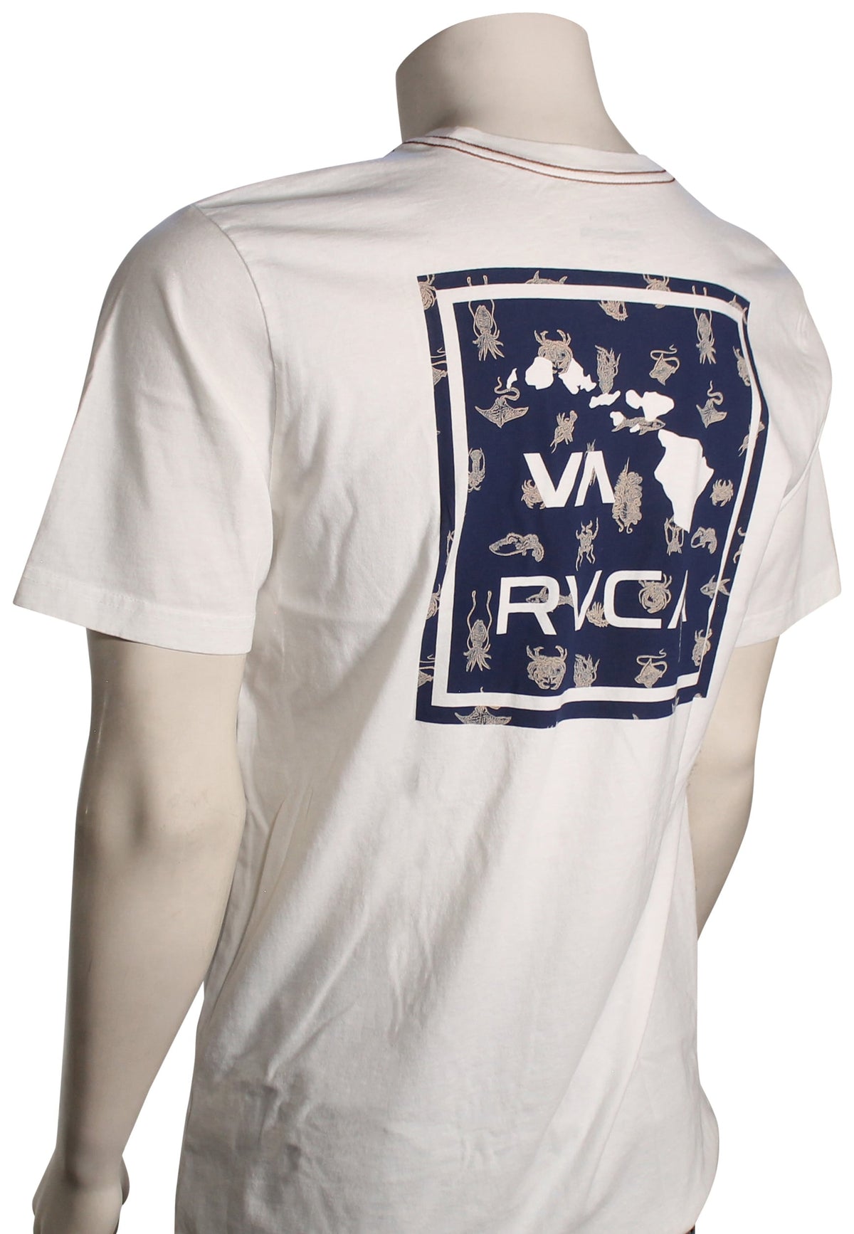 RVCA VA All The Way Hawaii SS T-Shirt - Antique White – back view