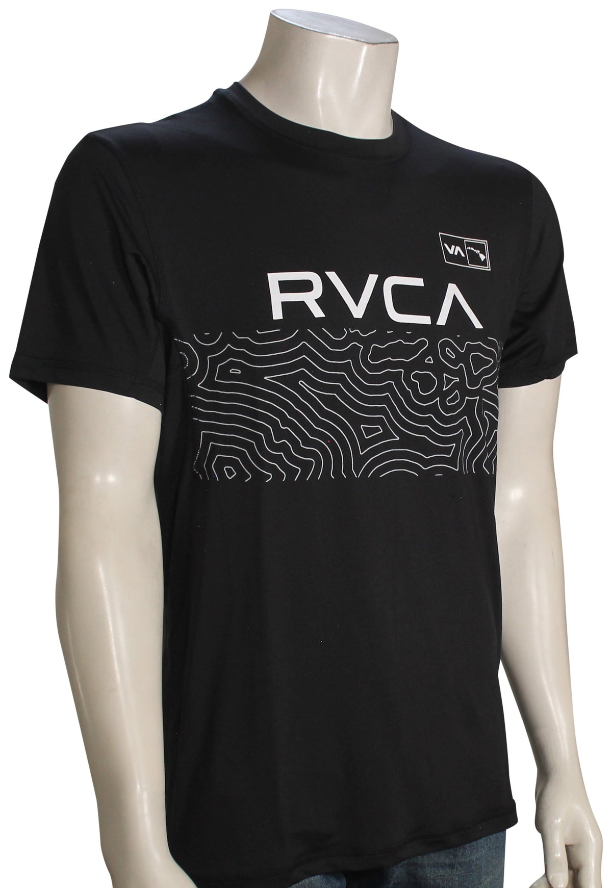 RVCA Hawaii Sport Vent Performance T-Shirt - Black 2