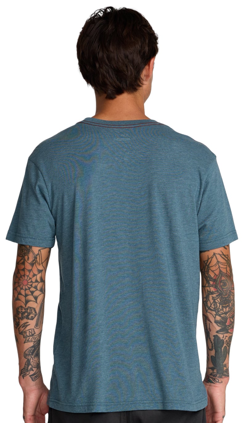 RVCA Big RVCA T-Shirt - Duck Blue – back view
