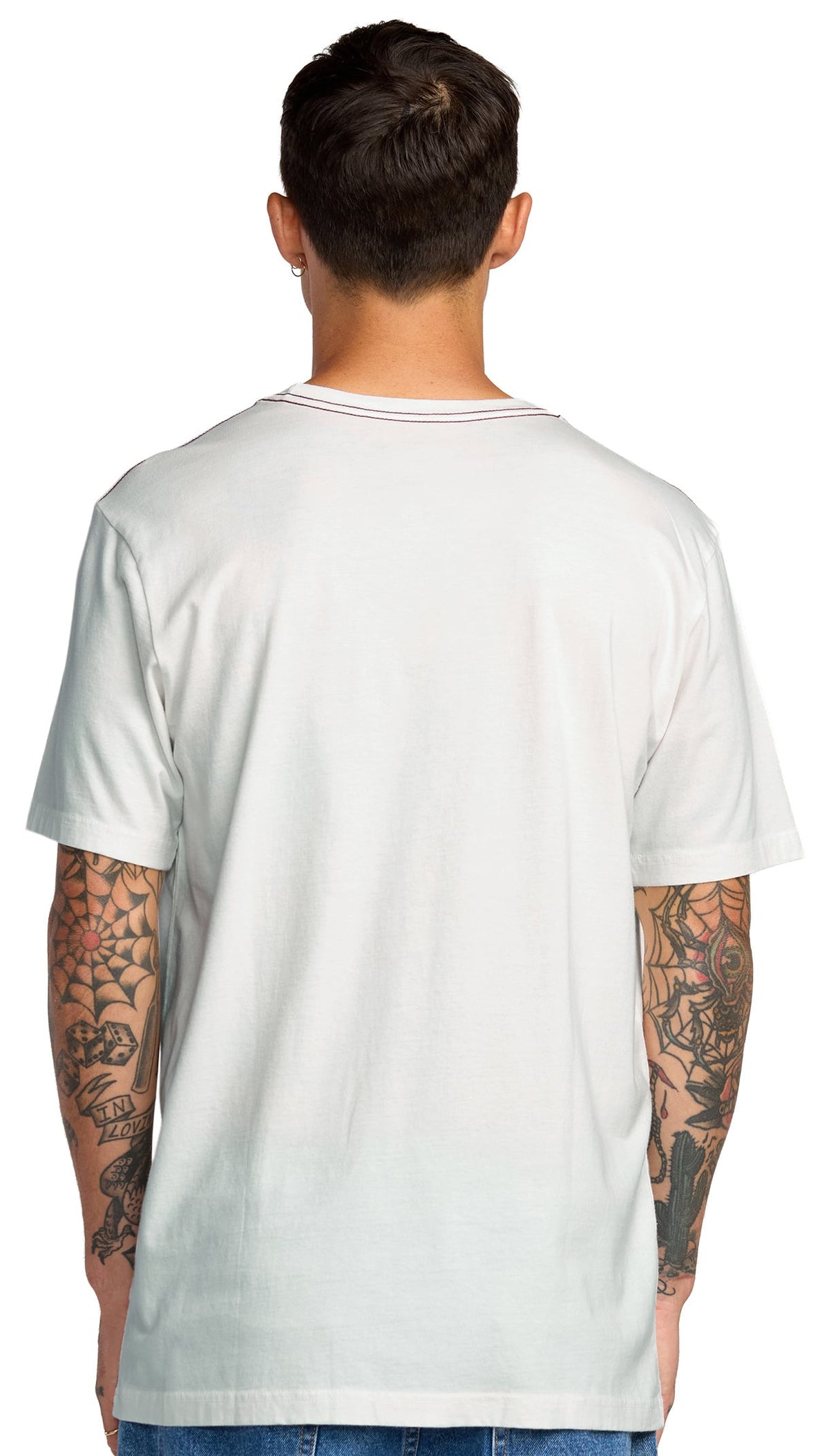 RVCA Trespass SS T-Shirt - Antique White – back view
