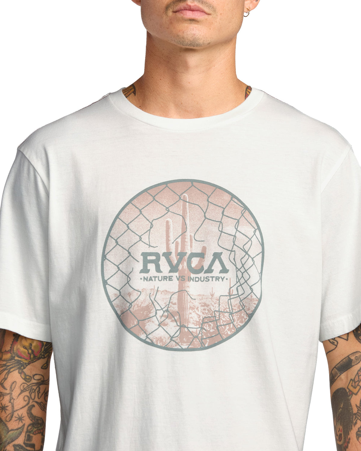 RVCA Trespass SS T-Shirt - Antique White – alternate view 1