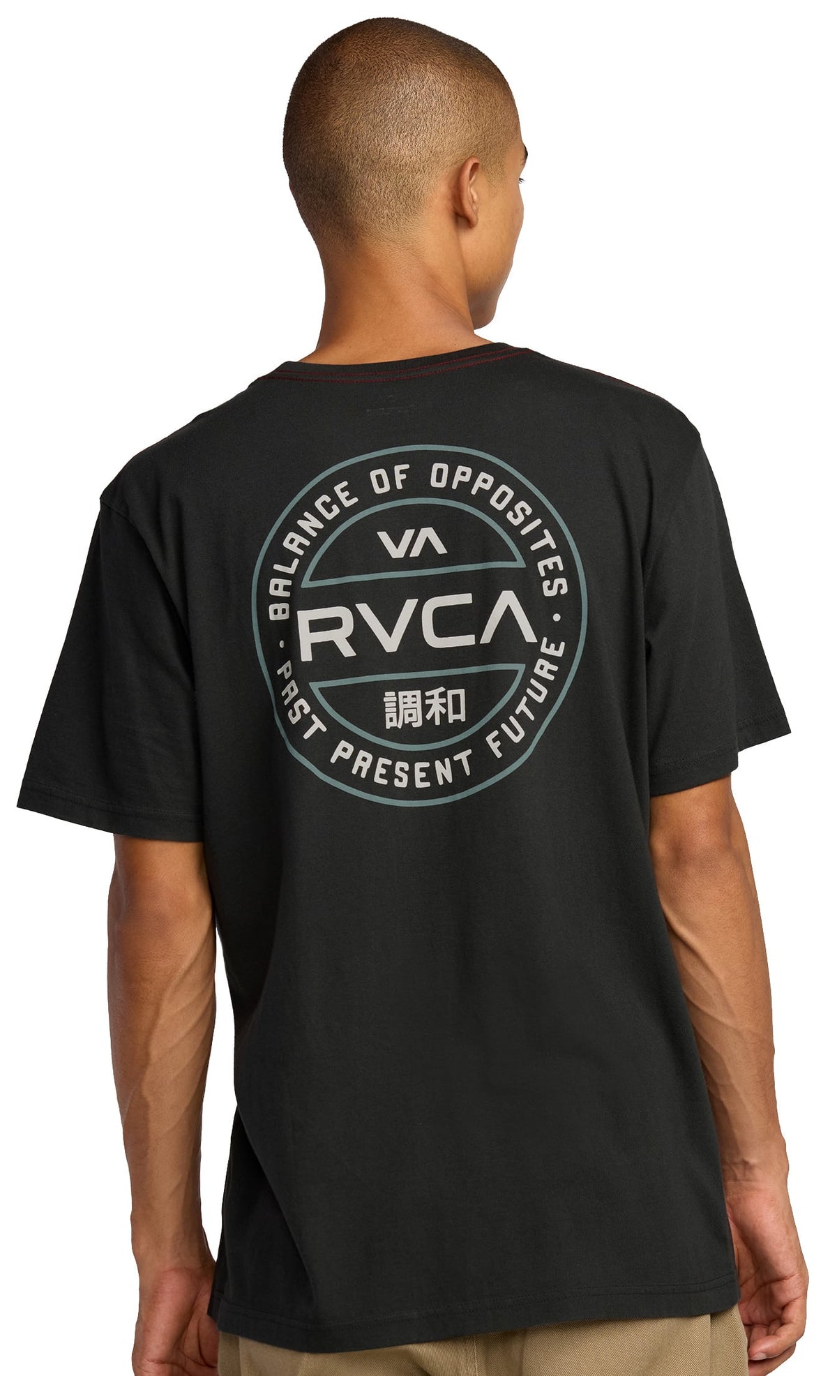 RVCA Fuel Cap SS T-Shirt - Pirate Black – back view