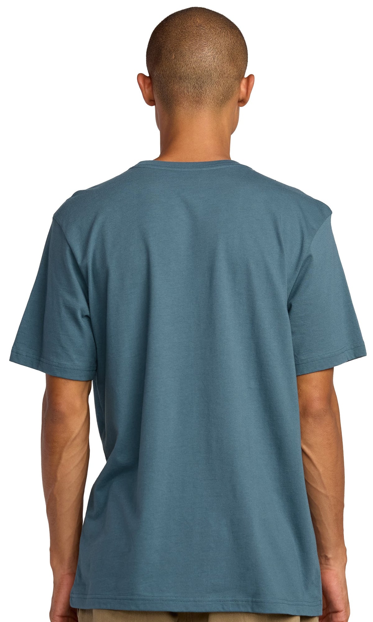 RVCA Big Stitch SS T-Shirt - Duck Blue – back view