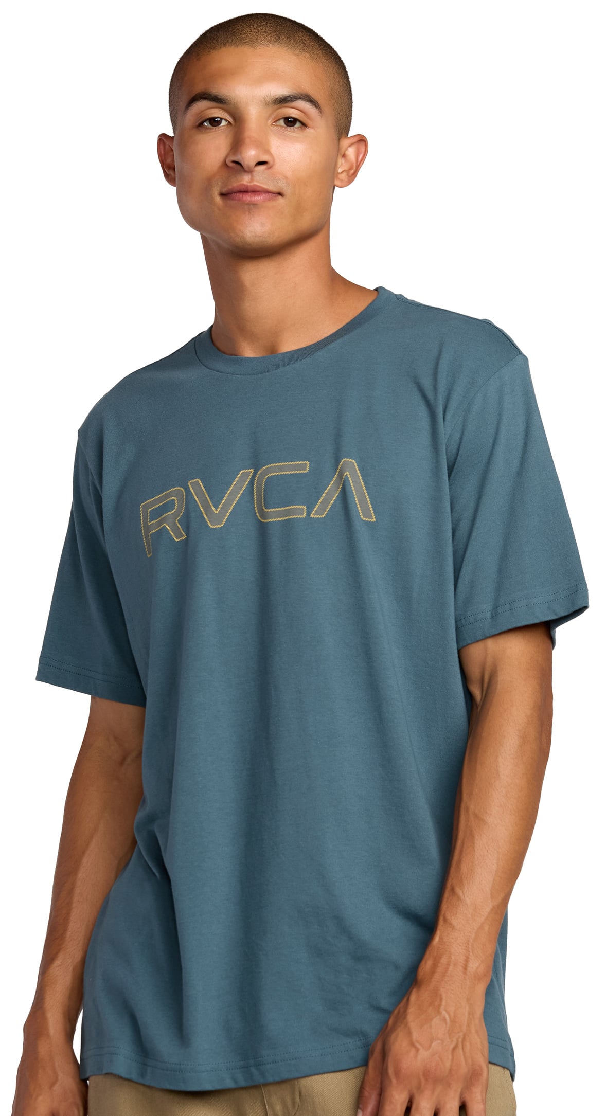RVCA Big Stitch SS T-Shirt - Duck Blue