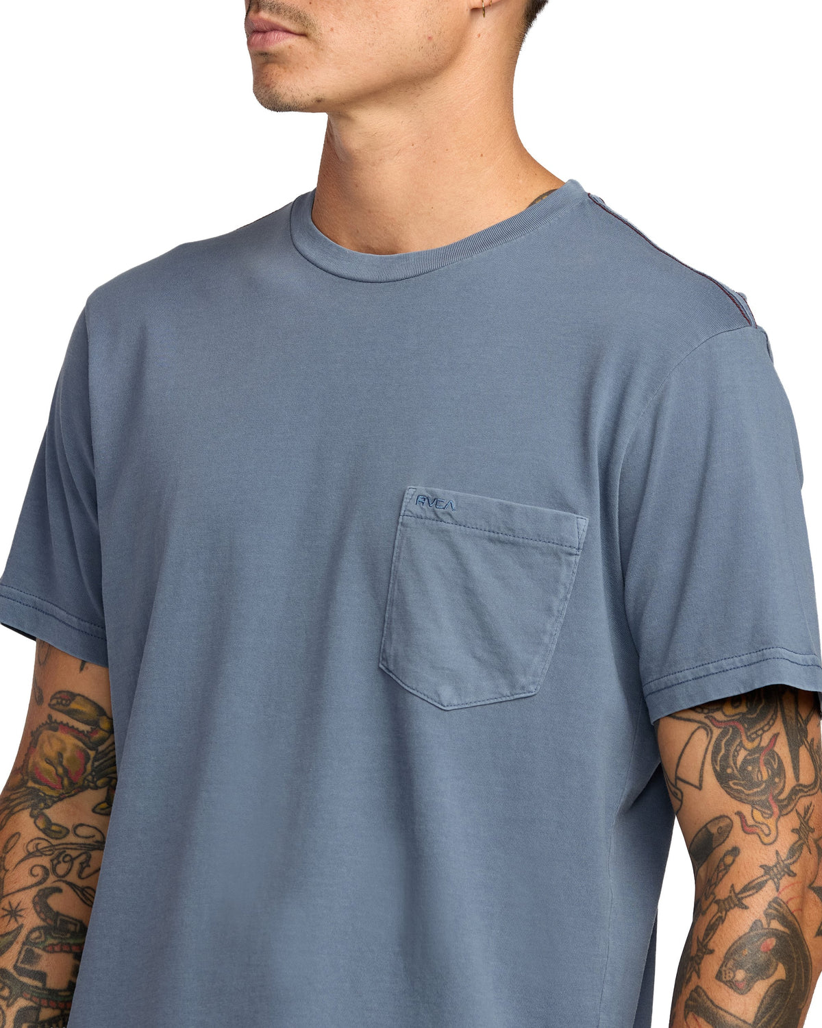 RVCA PTC Pigment SS T-Shirt - Vintage Navy – alternate view 1