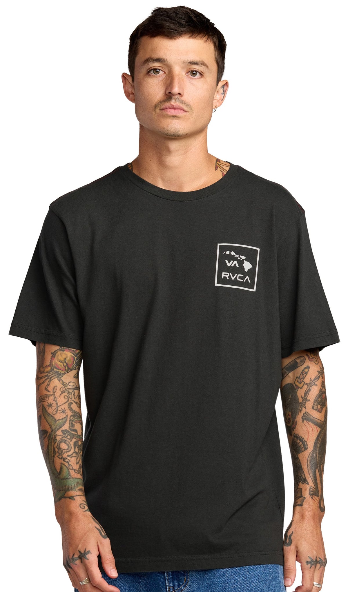 RVCA VA All The Way Hawaii T-Shirt - Original Pirate Black